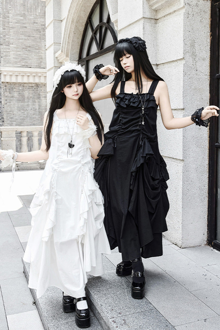 Dream Gothic Lolita Strap Dress in White - image 6