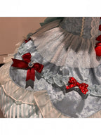 Mint Blue Idol Lolita Top and High-Waist Bubble Skirt Set - image 13