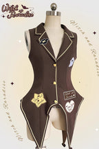 Witch and Paradise - Short Sleeves Ruffle Bowknot Sweet Japanese Halloween Lolita Dress Vest Set - image 18