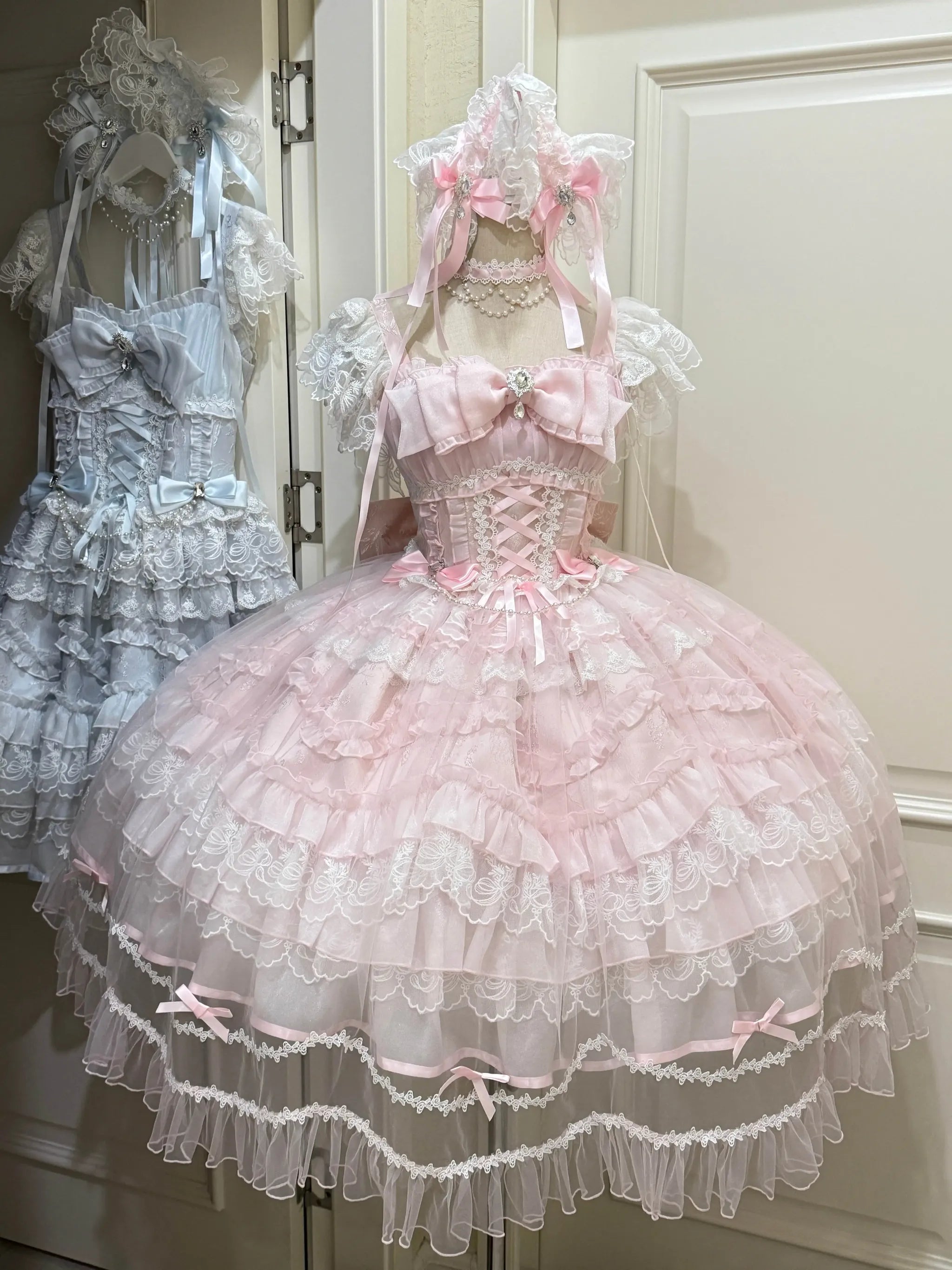 Eternal Vow - Wedding Lolita JSK, Detachable Overlay - image 1