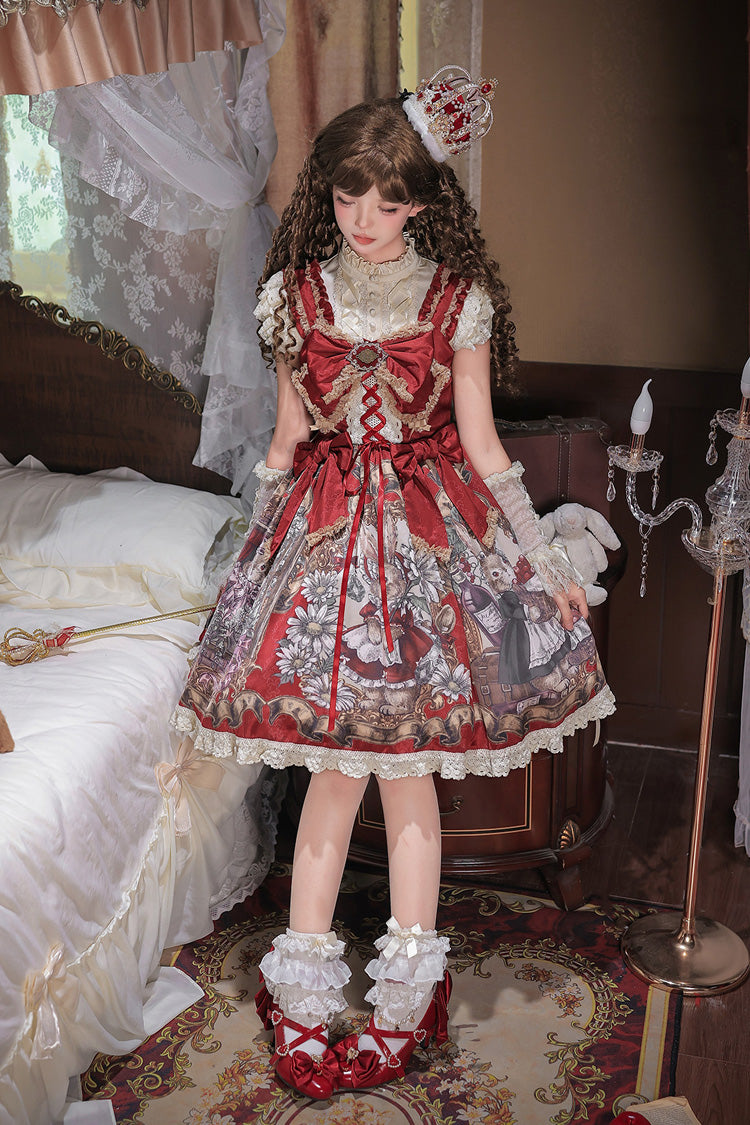 Mystery Bunny Classic Lolita JSK Dress Set - image 14