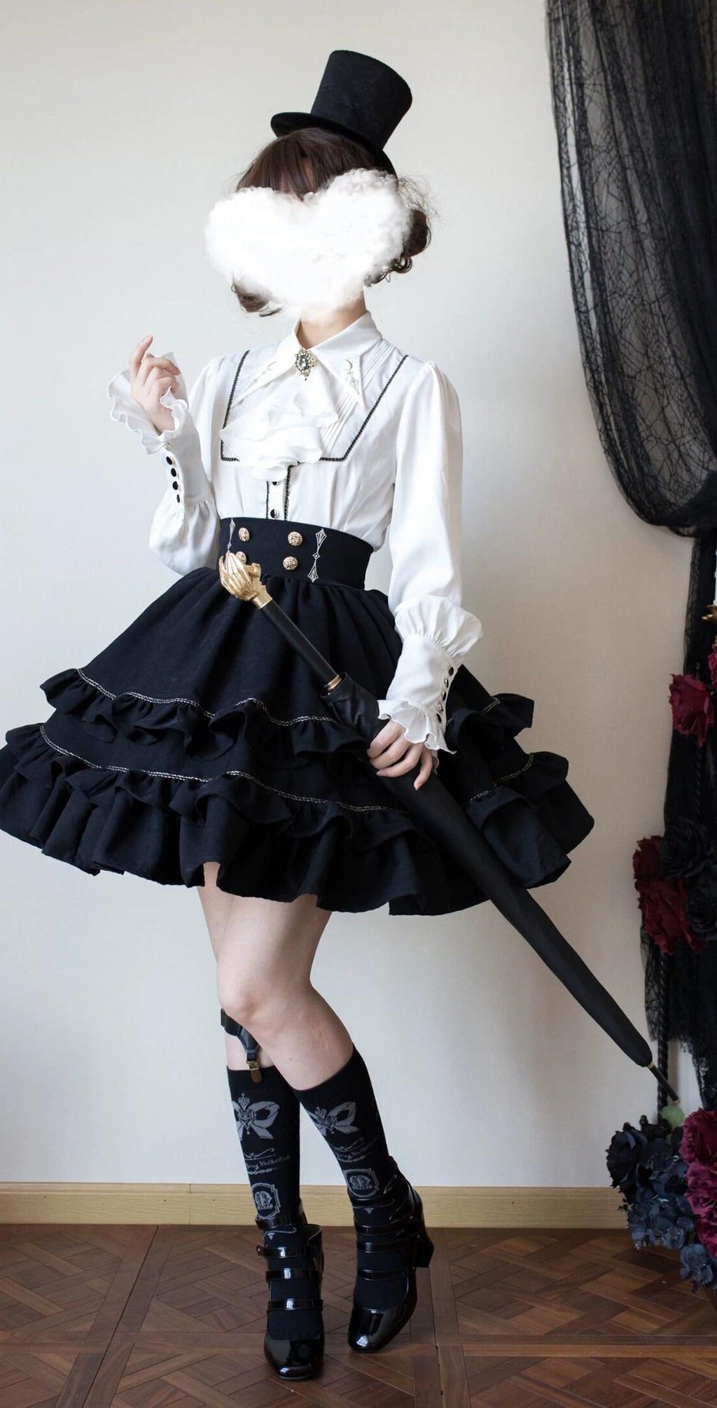 Fallen Moon Code - Retro Military Lolita Vest, Skirt and Pants Collection - image 18