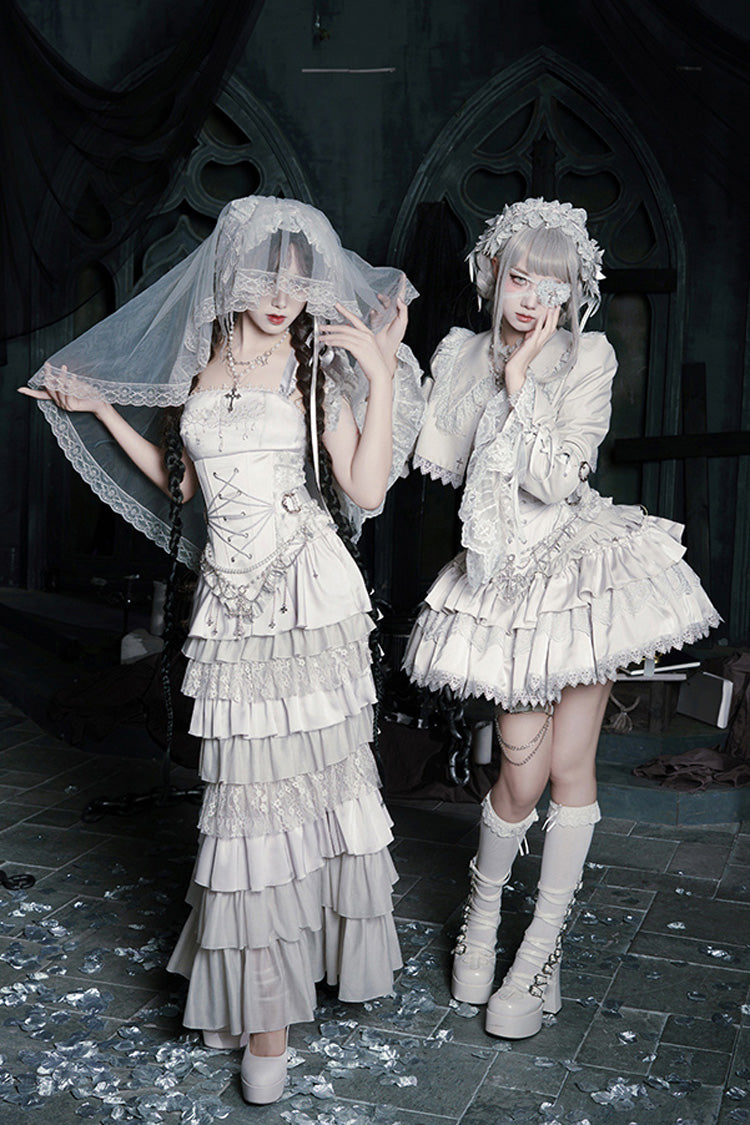 Bionic Doll - Gothic Lolita Fishtail Skirt & Corset Full Set - image 9