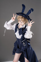 Rabbit Theater Ouji High-Low Girdle in Blue - image 4