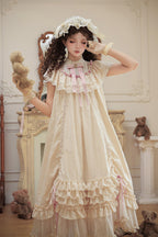 Lily's Dream - Apricot Sweet Lolita Dress, Short and Long Versions - image 22
