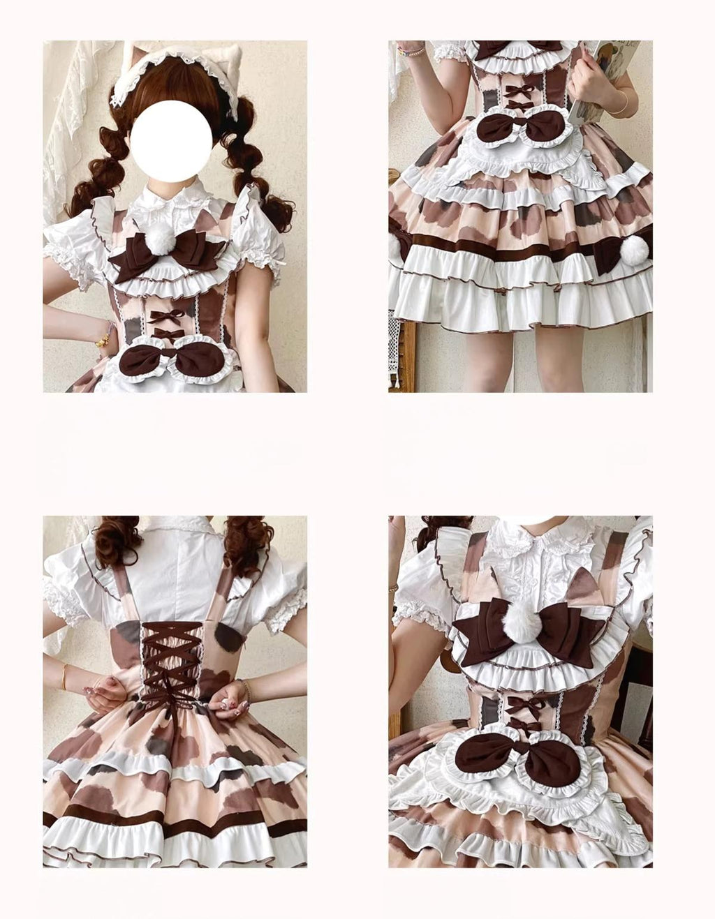 Calico Cat - Winter Kawaii Lolita Print JSK - image 6