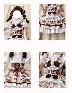 Calico Cat - Winter Kawaii Lolita Print JSK - image 6