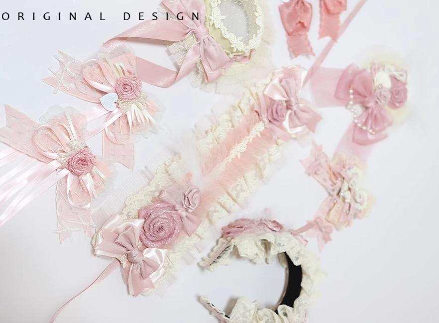 Satin Ballet Sweet Lolita Feather Bow Headdress - image 34