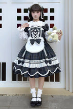 Gingham Petal Bunny - Sweet Lolita OP Dress in Green - image 8