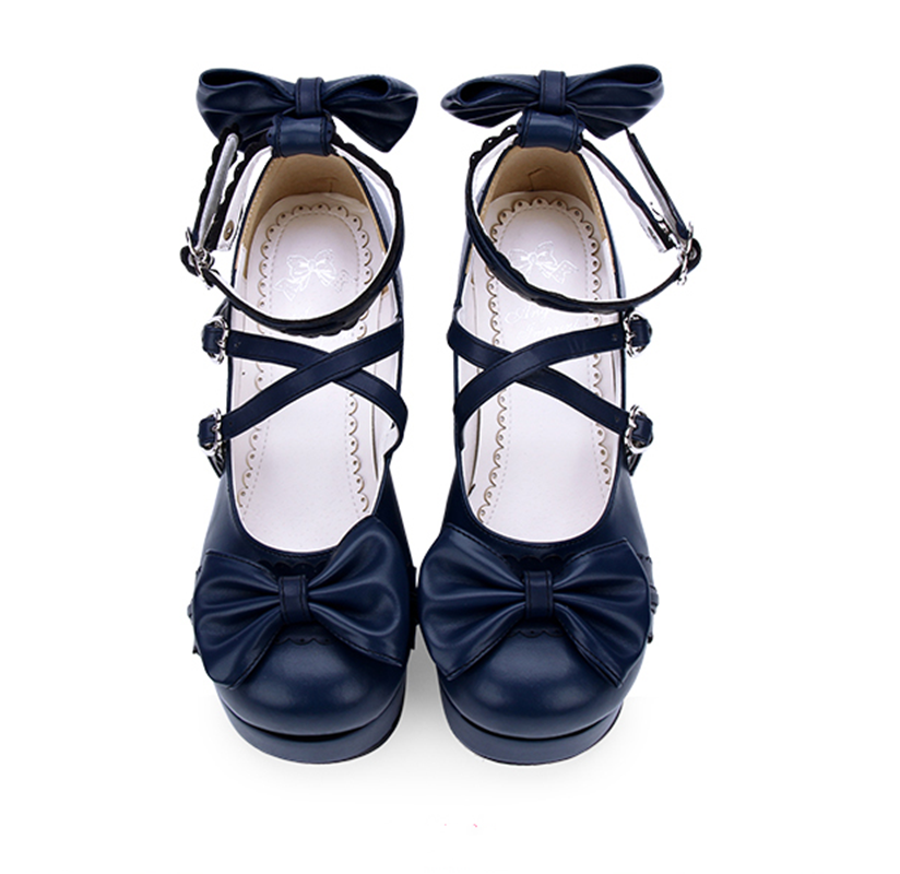 Sweet Lolita Heels Shoes Princess Tea Party Low Cut Shoes - image 12