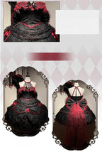 Cascading Poetry - Gothic Lolita JSK Dress, Lace & Tiered Hem - image 13