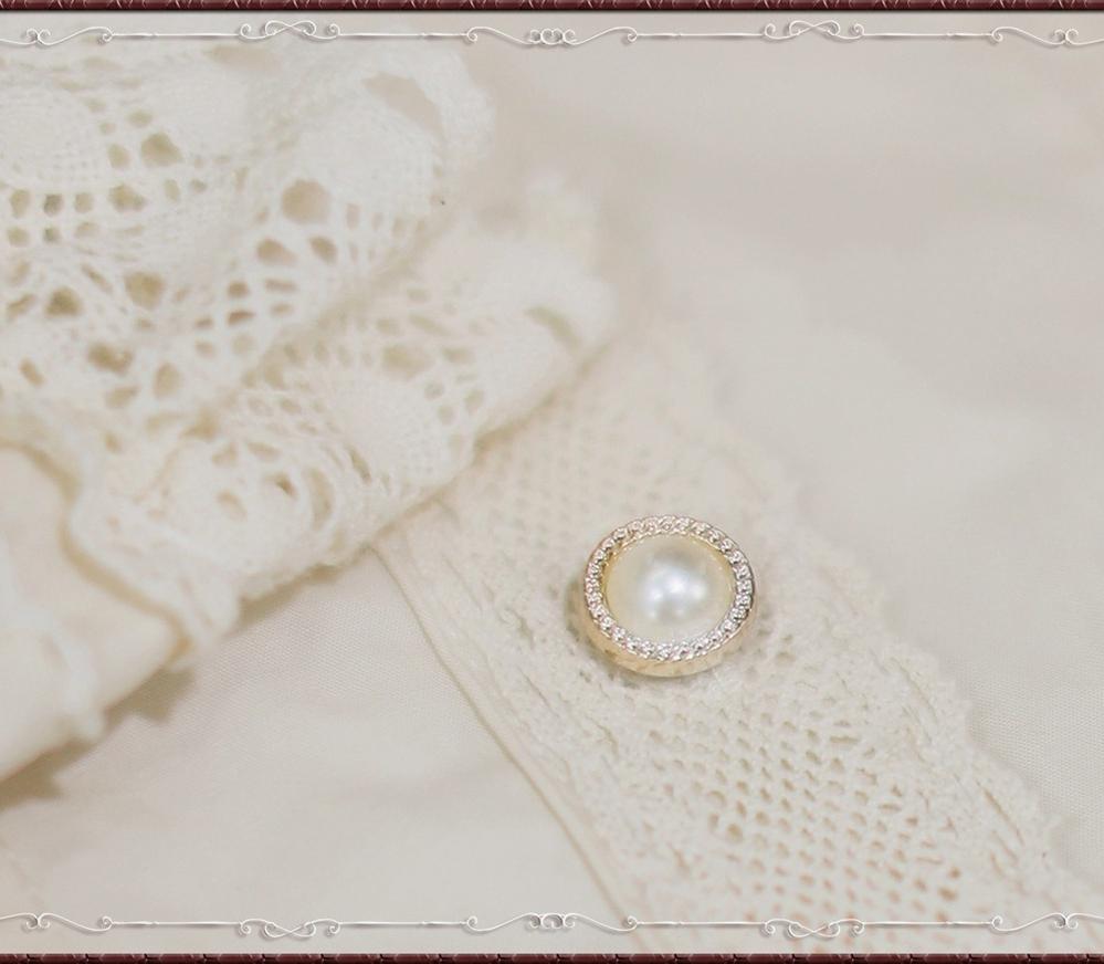 Cotton Retro Lace Lolita Blouse - image 14