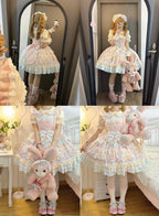Sweet Cat Fruit Candy - Sweet Lolita Dessert Printed JSK Dress, Bows & Ruffles and Accessories - image 12