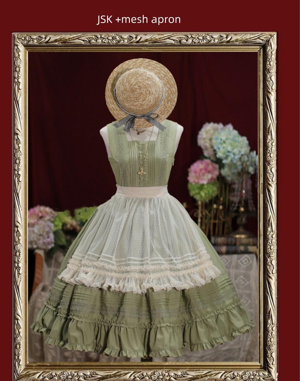 Nocturne Reminiscence - Elegant Lolita JSK Dress Multi-Wear Apron Dress Set - image 49