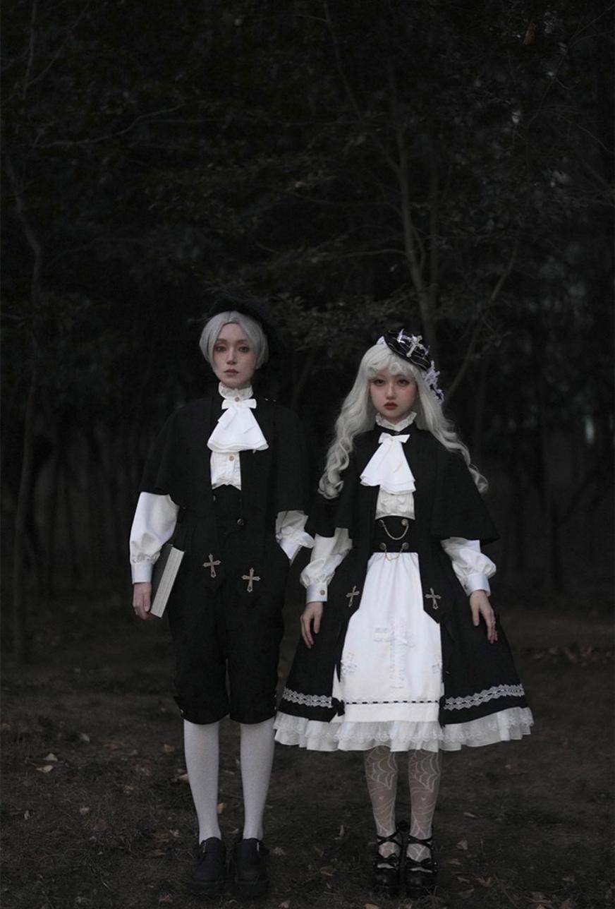Holy Academy Gothic Prince Lolita Skirt Set - image 1