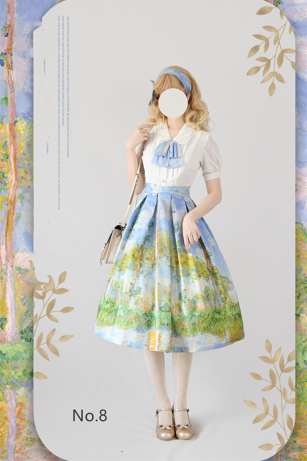 Monet Oil Painting - Retro Classic Lolita SK - image 11