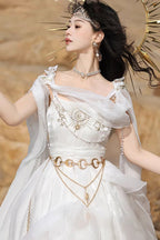 Aurelia of the Holy Light - Sweet Lolita Dress Set & Shawl - image 12