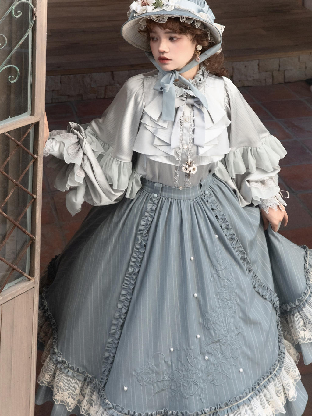 Dragon Bone Cemetery - Gothic Lolita Long Sleeve Blouse - image 18