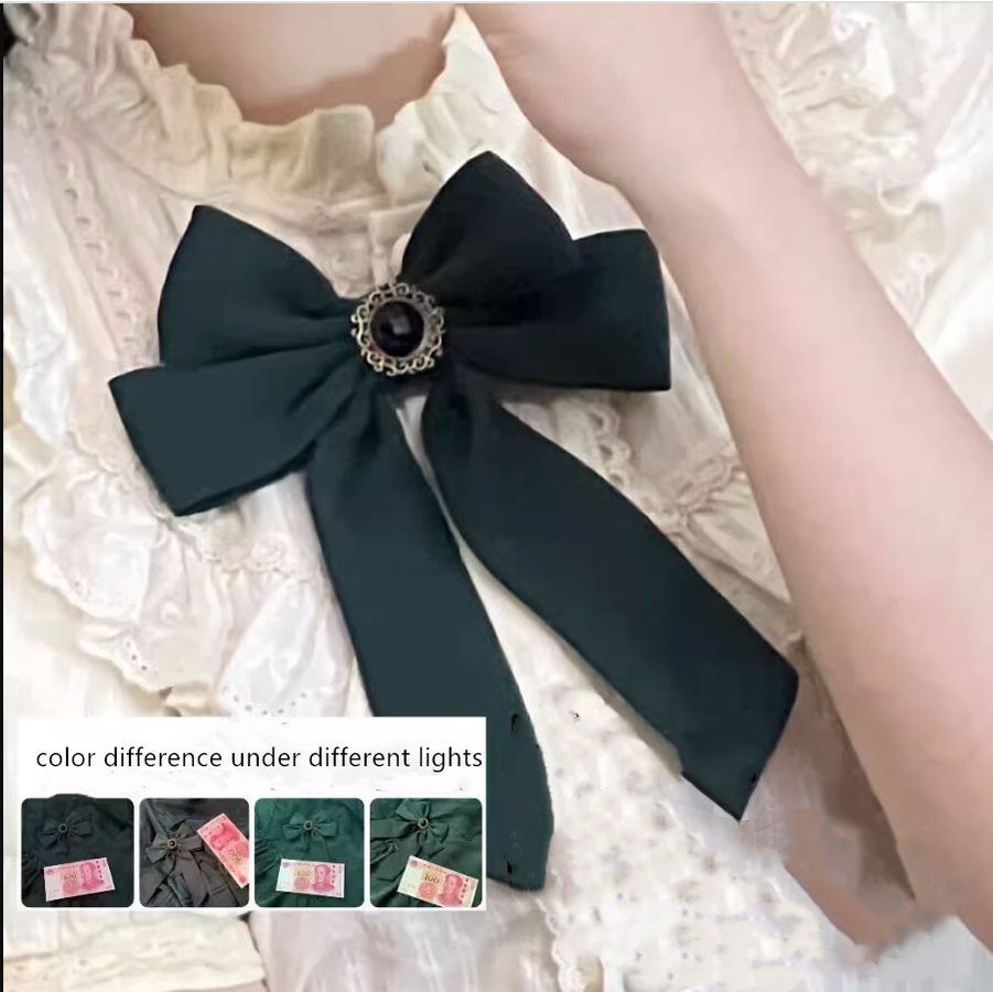 Worthy Girl - Lolita Bow Clip and Black Top Hat - image 5