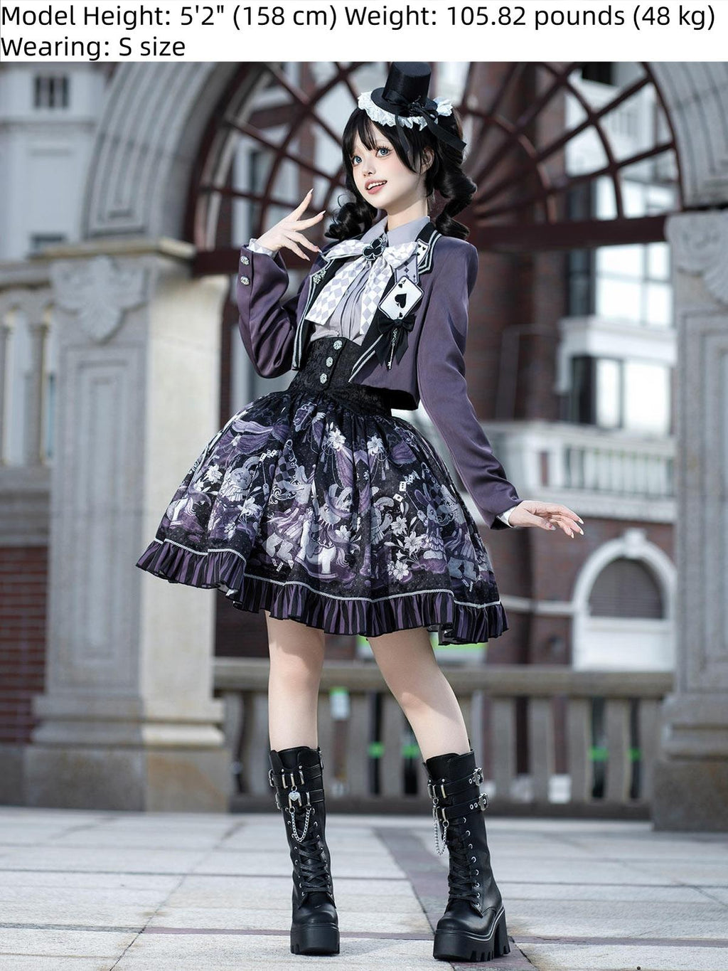 Magic Troupe - Gothic Lolita Outfit, Bunny Printed Skirt - image 4