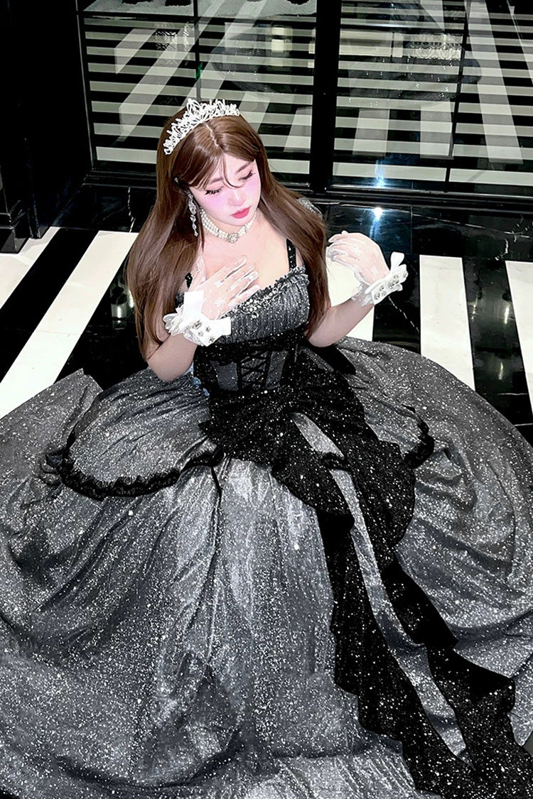 Galaxy of Fallen Tears - Glitter Sweet Lolita JSK Dress - image 7