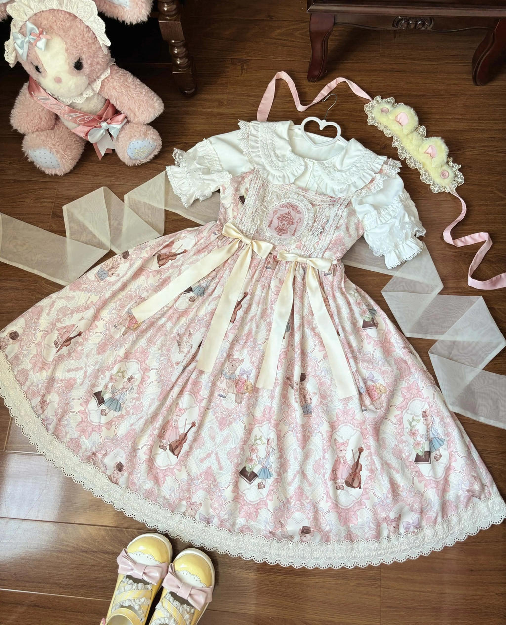 Candy Party - Printed Sweet Lolita JSK, Peter Pan Collar Shirt - image 18