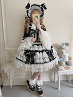 Hanayome Black Bead Chain Lolita Skirt - image 4