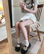 Hug Bear - Sweet Lolita Heel Shoes Bear Metal Buckle Bow Shoes - image 35