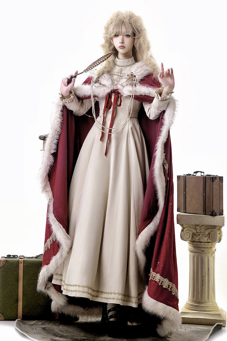 Royal Coronation - Sweet Lolita Dress, Cape & Full Set - image 11