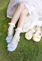 Hug Bear - Sweet Lolita Heel Shoes Bear Metal Buckle Bow Shoes - image 18