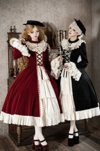 Letters and Poems · Nutcracker Box - Long Sleeves Ruffled Open-Front Bow Lace-Up Gothic Lolita Dress - image 4
