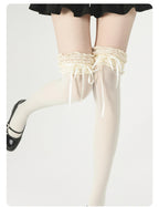 Spring Daily Lolita Socks with Lace and Bow - image 13