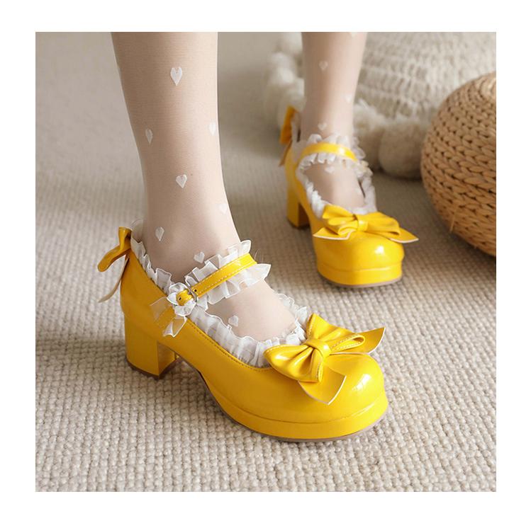 Rainbow Yana - Sweet Lolita Shoes, Lace & Bow Design - image 26