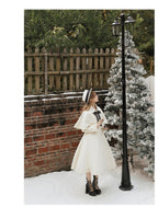 Galaxy Traveler - Classic School Lolita Overcoat with Detachable Cape and Bow - image 13