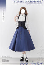 Forest Revelation - Classic Lolita Fishbone Long Skirt, Side Pockets - image 9