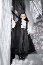 Codename 003 - Ouji Lolita Shirt and Pants Set, Hooded Cape - image 2