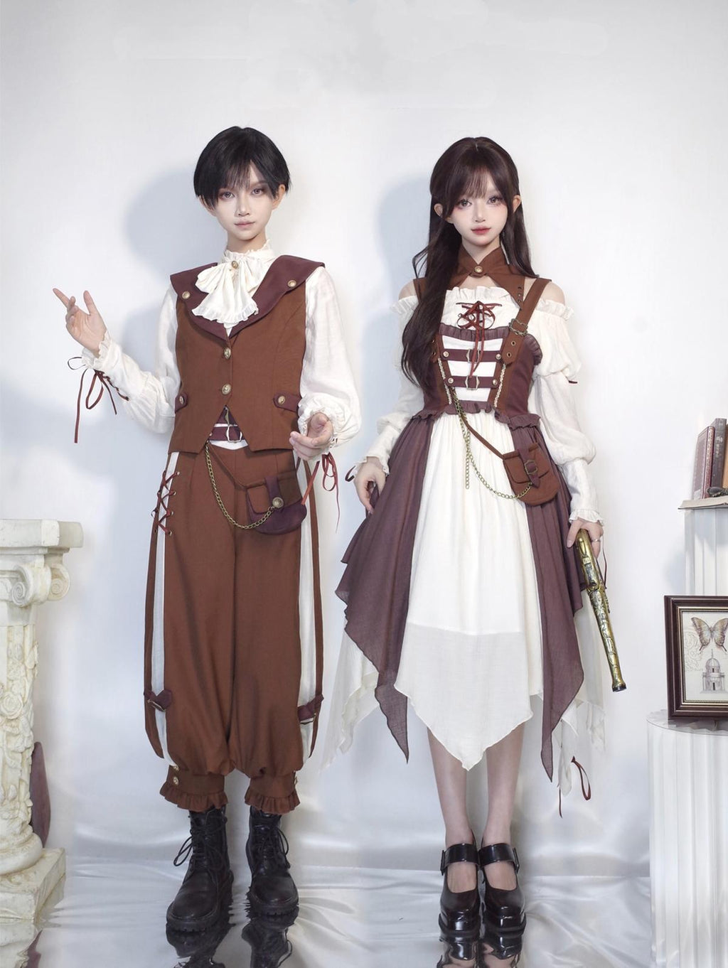 Pirate Guide - Vintage Lolita Suit Vest JSK Dress - image 11