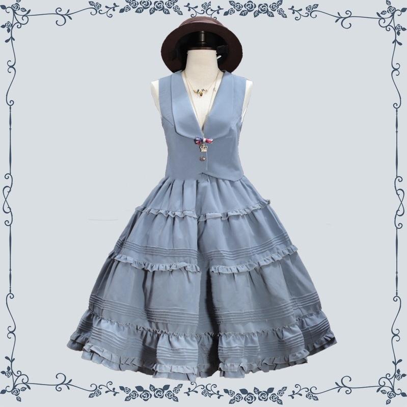 Old Love Songs - Lolita Elegant Vintage SK and Waistcoat - image 6
