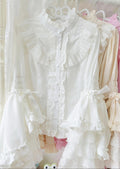 Gorgeous Sweet Lace Lolita Shirt, Hime Sleeve - image 4