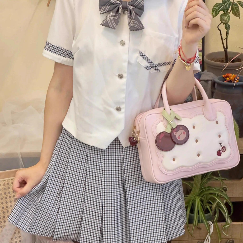 Kawaii Lolita Bag Cherry Biscuit Shoulder Crossbody Handbag - image 31