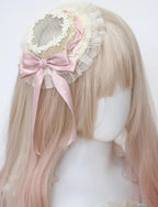 Satin Ballet Sweet Lolita Feather Bow Headdress - image 10