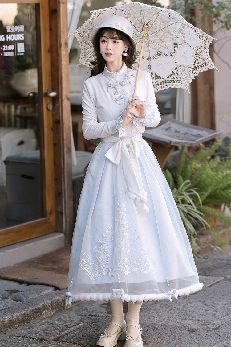 Sunny Sky Snow Doll - Sweet Elegant Lolita Skirt, Coat and Top Collection - image 13