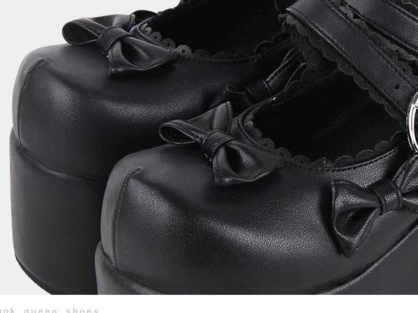 Angelic Imprint - Punk Lolita Shoes High Platform Shoes with Bow - image 14