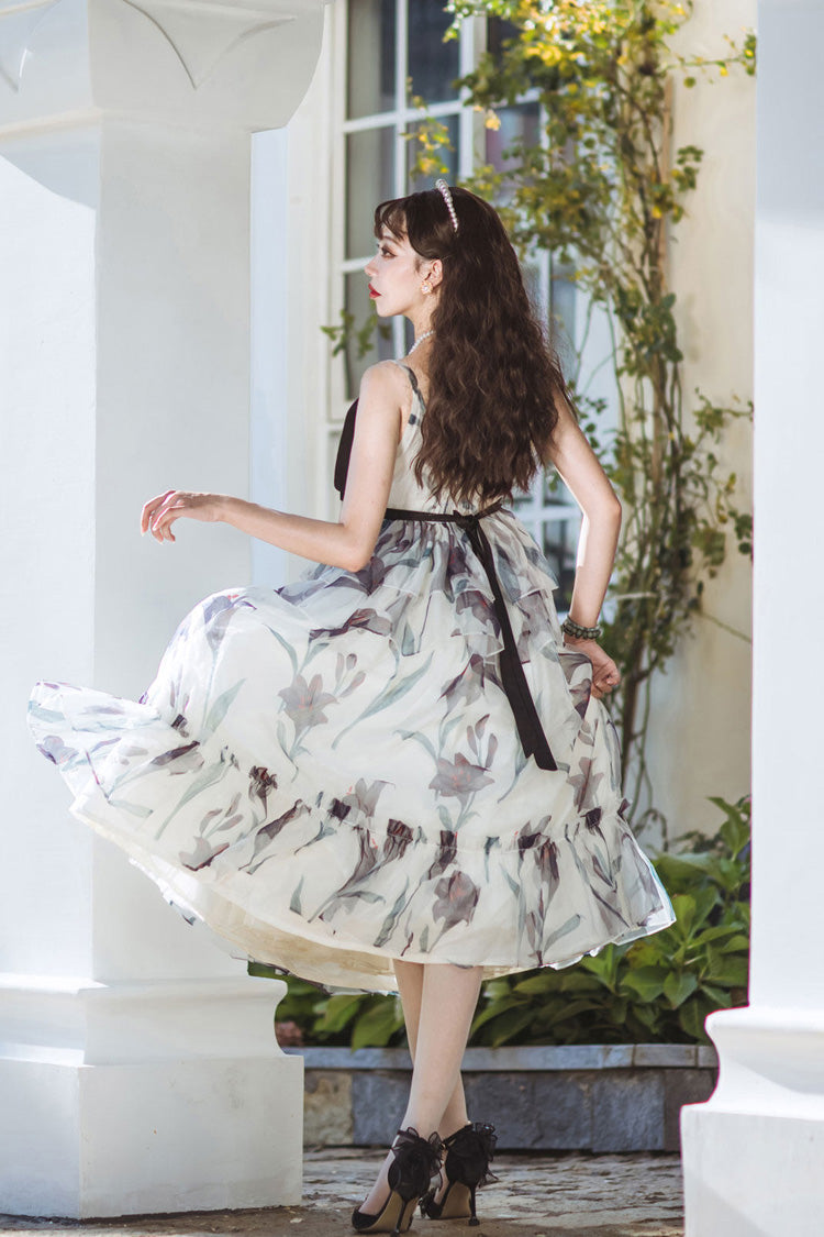 Black Lily - Long Sweet Lolita JSK Dress in Ivory - image 5