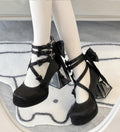 Glass Floral House - Elegant Lolita Shoes, Transparent Heels with 3D Floral - image 19