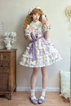 Grape Moon Almanac - Adjustable-Length Sweet Lolita JSK Dress - image 11