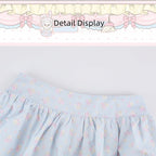 Blue Floral Print Bubble Shorts - serendipity - image 2