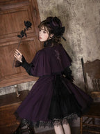 Purple Gothic JSK with Back Slit Skirt - image 4