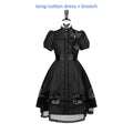 Ghost Orchid - Gothic Lolita OP Dress, Embroidered Cross - image 50