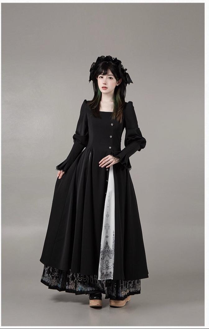 Raven's Night Song Oriental Gothic Lolita Dress Set - image 53